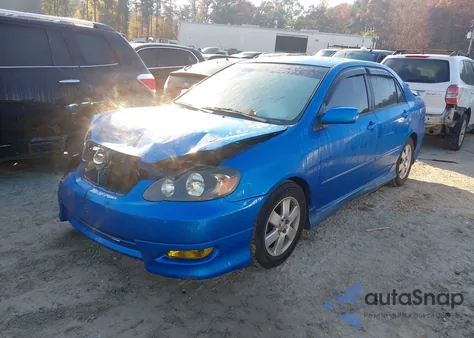 2008 Toyota Corolla S z USA, uszkodzony, nr VIN 2T1BR32E48C909255